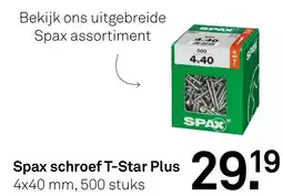 Karwei Spax schroef T-Star Plus aanbieding