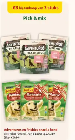 Maxi Zoo Adventuros en Friskies snacks hond aanbieding