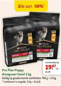 Maxi Zoo Pro Plan Puppy droogvoer hond 3 kg aanbieding