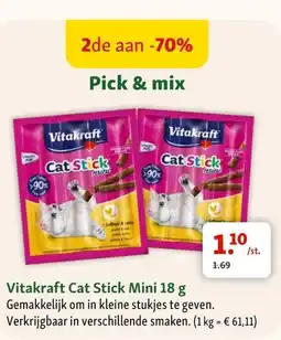 Maxi Zoo Vitakraft Cat Stick Mini 18 g aanbieding