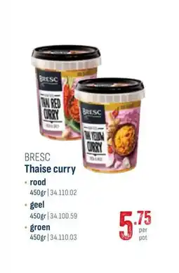 Horeca totaal Bresc thaise curry aanbieding