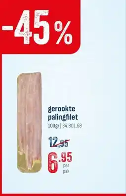 Horeca totaal Gerookte palingfilet aanbieding