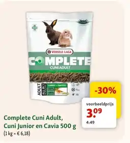 Maxi Zoo Complete Cuni Adult, Cuni Junior en Cavia 500 aanbieding