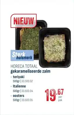 Horeca totaal Horeca totaal gekarameliseerde zalm aanbieding