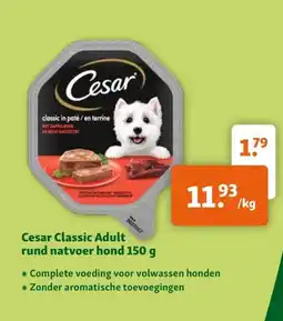 Maxi Zoo Cesar Classic Adult rund natvoer hond 150 g aanbieding