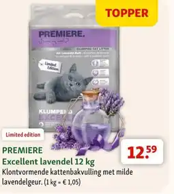 Maxi Zoo Premiere Excellent lavendel 12 kg aanbieding
