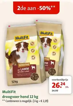 Maxi Zoo MultiFit droogvoer hond 12 kg aanbieding