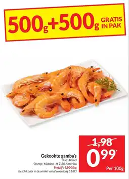 Intermarché Gekookte gamba's aanbieding