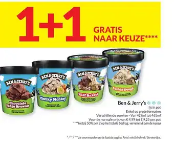 Intermarché BEN&JERRY'S aanbieding