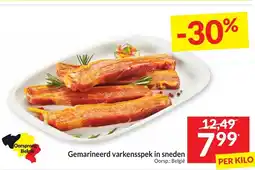 Intermarché Gemarineerd varkensspek in sneden aanbieding