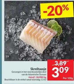 Intermarché Skreihaasje aanbieding