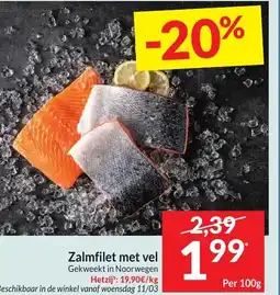 Intermarché Zalmfilet met vel aanbieding