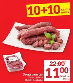 Intermarché Droge worsten aanbieding