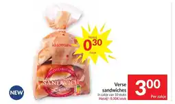 Intermarché Verse sandwiches aanbieding