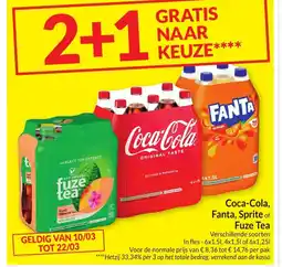 Intermarché Coca-Cola Fanta Sprite Fuze Tea aanbieding