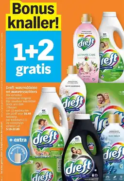 Albert Heijn Dreft wasmiddelen en wasverzachters aanbieding