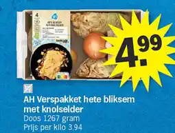 Albert Heijn AH Verspakket hete bliksem met knolselder aanbieding