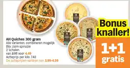 Albert Heijn AH Quiches 300 gram aanbieding