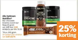Albert Heijn Alle Optimum Nutrition aanbieding