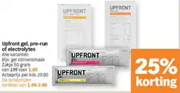 Albert Heijn Upfront gel, pre-run of electrolytes aanbieding