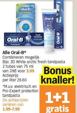 Albert Heijn Alle Oral-B aanbieding