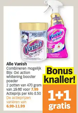 Albert Heijn Alle Vanish aanbieding
