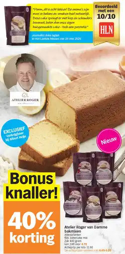 Albert Heijn Atelier Roger van Damme bakmixen aanbieding