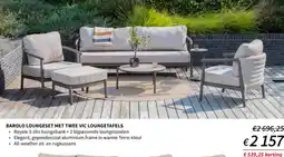 Horta Barolo loungeset met twee vic loungetafels aanbieding