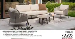 Horta Florence loungeset met twee salute loungetafels aanbieding