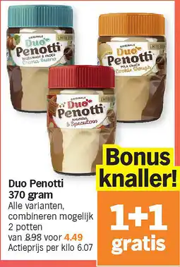 Albert Heijn Duo Penotti 370 gram aanbieding