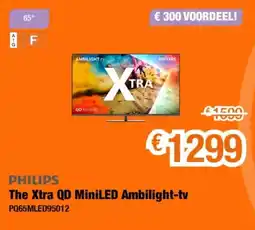 Expert The Xtra QD MiniLED Ambilight-tv aanbieding