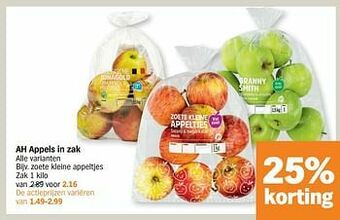 Albert Heijn Zoete kleine appeltjes aanbieding