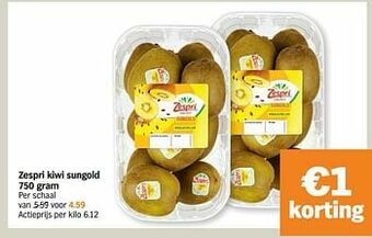 Zespri kiwi sungold