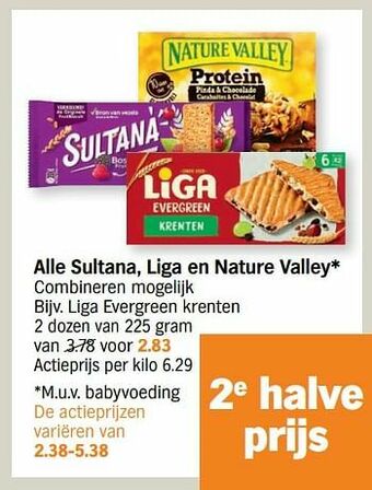 Albert Heijn Liga evergreen krenten aanbieding