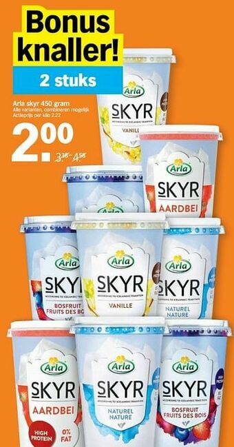 Albert Heijn Arla skyr aanbieding