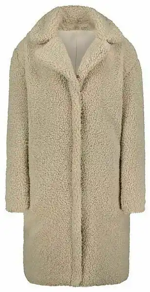 HEMA HEMA Damesjas Teddy Lichtgrijs (lichtgrijs) aanbieding