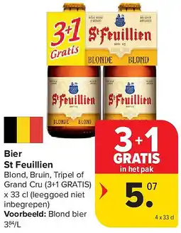 Carrefour Bier St Feuillien aanbieding