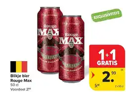 Carrefour Blikje bier Rouge Max aanbieding
