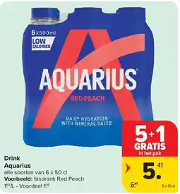 Carrefour Drink Aquarius aanbieding