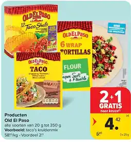 Carrefour Producten Old El Paso aanbieding