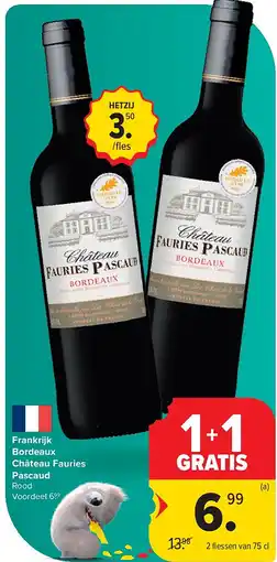 Carrefour Frankrijk Bordeaux Château Fauries Pascaud aanbieding