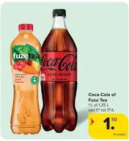 Carrefour Coca-Cola of Fuze Tea aanbieding