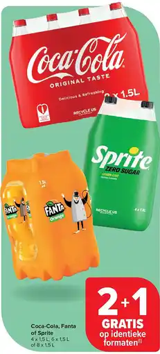 Carrefour Coca-Cola, Fanta of Sprite aanbieding