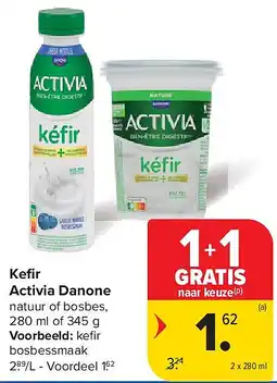Carrefour Kefi r Activia Danone aanbieding