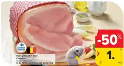Carrefour Ham gekookt in doek Carrefour aanbieding