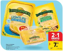 Carrefour Kaas in sneetjes Leerdammer aanbieding