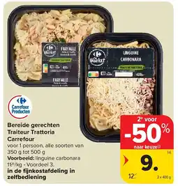 Carrefour Bereide gerechten Traiteur Trattoria Carrefour aanbieding