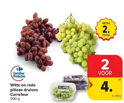 Carrefour Witte en rode pitloze druiven Carrefour aanbieding