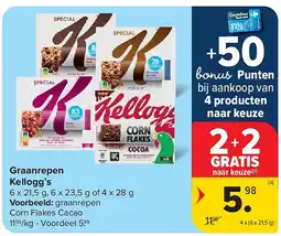 Carrefour Graanrepen Kellogg’s aanbieding