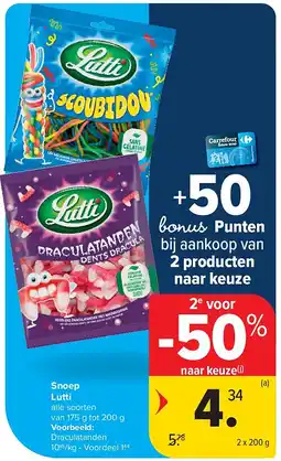 Carrefour Snoep Lutti aanbieding